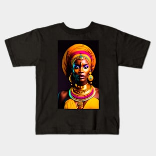 Colorful tribal queen Kids T-Shirt